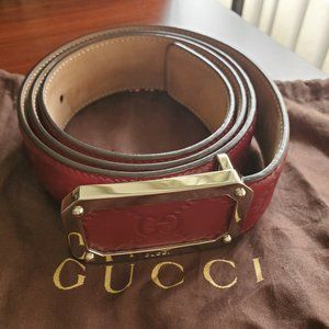 Men's Gucci  Signature Leather Belt